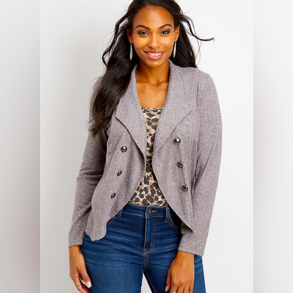 Maurice’s Open front Military Cardigan. - Picture 1 of 5